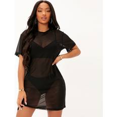 Shein Klänningar Shein Drop Shoulder Mesh Dress