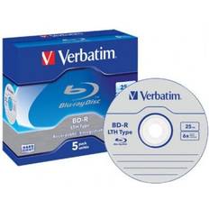 Porta CD e Vinili Verbatim BD-R Blu-Ray Disc Single Layer 6x 25 GB Pack of 5