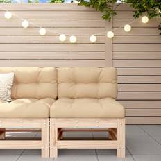Lounger - Træ Modulsofaer vidaXL midtermodul hynder massivt Modulsofa
