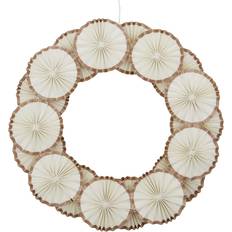 Adornos de Árbol de Navidad House Doctor Rosette Wreath Ø34 Off-white Christmas Tree Ornament