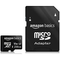 Amazon Basics microsdxc, 256 gb, with sd adapter, a2, u3 brand