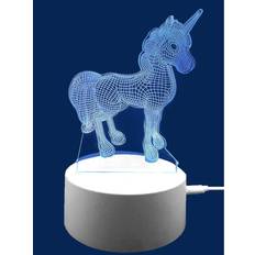 True Face Kids Xmas Gift 3D Illusion LED Lamps 7 Changing Colors Night Light