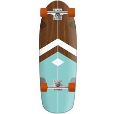 Turquoise Croisières Hydroponic Rounded Complete Cruiser Skateboard Classic 3.0 Turquoise Brown/White/Teal