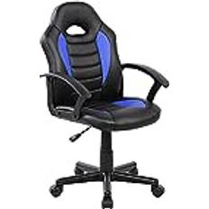 Rocada Rocada Ergonomisk spelstol, Roterande spelstol, Andningsbar, Sätesstol, Sol med bassäng, Dimbar höjd, Färg Svart och Blå