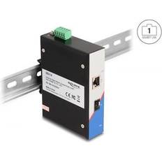 DeLock Fibermedieomformer 1GbE 10 100 1000Base-T RJ-45 SFP