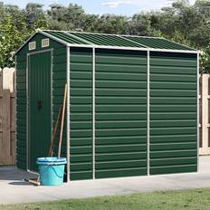 Outbuildings vidaXL Shed Green 191x215x198 Galvanised (Building Area )