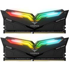 Team Group Night Hawk RGB 16GB 2x8GB DDR4 PC4-25600C16 3200MHz Dual Channel Kit RGB Black TF1D4