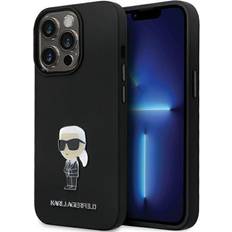 Karl Lagerfeld Silikone Ikonik Metal Pin for iPhone 13 Pro 13