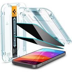 Spigen iPhone 15 Protector Privacy GLAS.tR EZ Fit 2-pack