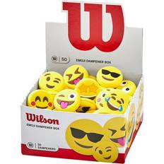 Noir Balles de Tennis de Table Wilson Emoji Antivibrateur Box De 50 - Multicouleur