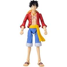 Scimmia Action Figure Bandai Anime Heroes One Piece Figura Anime Heroes da 17 cm Rufy Monkey D. Luffy Licenza ufficiale One Piece Figura articolata di Rufy Giocattolo per bambini dai 4 anni in su 37008