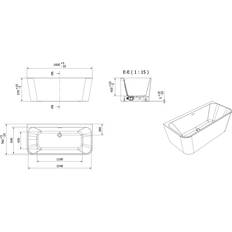 Badekar VikingBad Badekar Dybe Rett 160-180