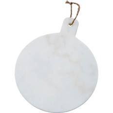 Rotondo Taglieri Premier Housewares Round Paddle Chopping Board - White Marble Tagliere