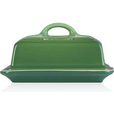 Le Creuset Uppläggningsfat & Brickor Le Creuset Bamboo Green Butter Dish