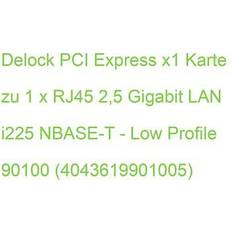 Gigabit ethernet pci express DeLock Nätverksadapter PCIe låg profil 10M/100M/1G/2.5 Gigabit Ethernet