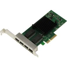 Cartes Réseau et Adaptateurs Bluetooth Carte contrôleur réseau 4 ports Gigabit Ethernet sur port PCIe x4 avec Chipset Intel I82580