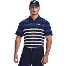 Sportswear Garment Polo Shirts Under Armour Playoff 3.0 Stripe Polo Midnight Navy/Blue