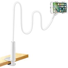 Mobile Device Holders Branded Cell phone holder gooseneck phone holder for bed clip lazy white