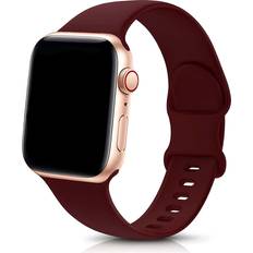 Shein pc Wine Red Silicone Watch Band Compatible With Apple Watch