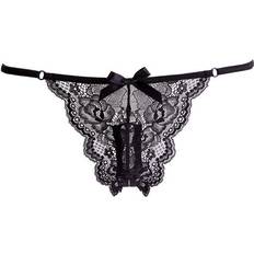 Ann Summers Ann Summers Vibrating Crotchless Knickers, Size: One Size, Black