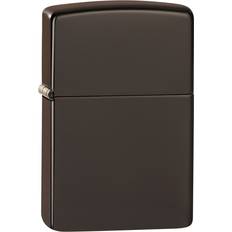 Zippo No Logo Brown Pocket Lighter