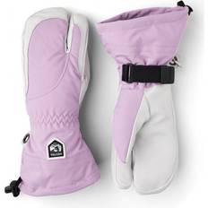 Purple - Women Gloves & Mittens Hestra Women's Heli 3-Finger Gloves - Syringa/Offwhite