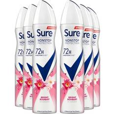 Sure Toiletries Sure Nonstop Protection Bright Bouquet Anti-Perspirant Deo Spray 250ml 6-pack