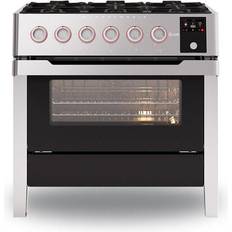 Cookers ILVE PM096DS3/SS 90cm Panoramagic Dual Fuel