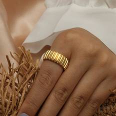 Smycken Shein Metal Cuff Ring