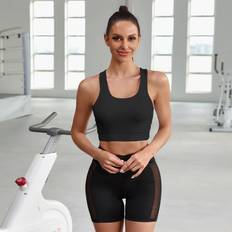 Shein Unterwäsche Shein Support Criss Cross Cut Out Back Sports Bra