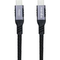 Thunderbolt kabel 3 meter Nordic USB4 3m 40Gbps 3m