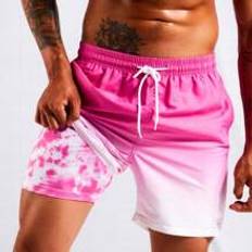 Shein Swimming Trunks Shein Men Ombre Drawstring Waist Swim Trunks