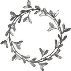 Wall Decor Ivyline Mistletoe Wreath Glass/Metal Wall Decor