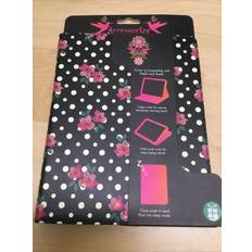 Accessorize Fashion Folio Case Cover with Built-In Stand Strap for iPad 3/4 Polka Dot Floral