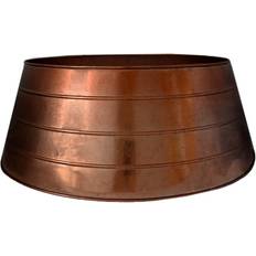 Cobre Decoraciones de Navidad Ivyline Christmas Tree Skirt - Copper Metal Adorno de Árbol de Navidad