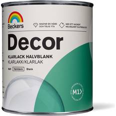 Klarlack målarfärg Beckers Klarlack Halvblank 0,75L Transparent