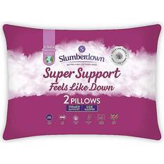 Microfiber Down Pillows Slumberdown Feels like Super Support Firm Support Down Pillow