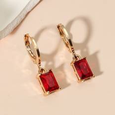 Smycken Shein Rhinestone Decor Drop Earrings