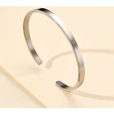 Smycken Shein Stainless Steel Cuff Bangle