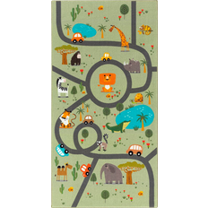 Børnetæppe Play Grøn 80x150