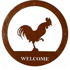 Steel Wall Decor Poppyforge LTD Cockerel Large Wall Decor