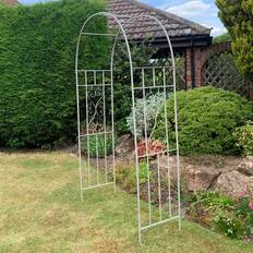 Grey Trellises Minster Garden Arch Metal X X