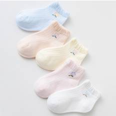 Blommiga Strumpor Shein 5pairs Toddler Girls Flower Pattern Socks