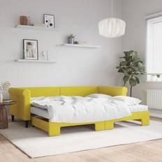 vidaXL Letto Estraibile Giallo 90 x 200 cm Divano
