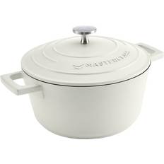 Masterclass Liten Gryta Med Lock 2.5 L Creme med lock 2.5 L