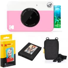 Kodak instant camera Kodak Printomatic Instant Camera rosa deluxe paket ZINK papper 20 ark deluxe fotoalbum hängande ramar