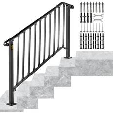 Escaliers Gain de Place VEVOR Handrail Picket #4 Fits 4 or 5 Steps Matte Black