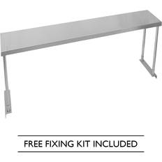 Cucine da Esterno Kukoo Ripiano Con Mensole Per Tavolo In Acciaio Inox da Cucina Ristorante 150 cm