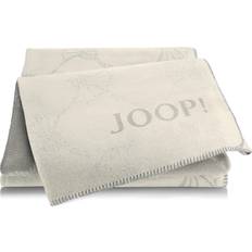 Joop! Wohndecke Cornflower Filz Weiß, Beige (200x150cm)