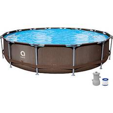 Avenli Rattan-effect pool set & filter pump